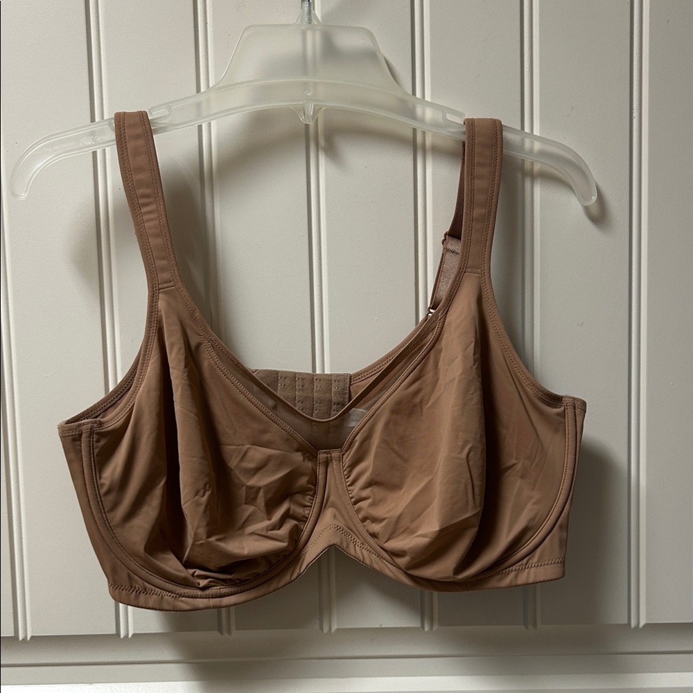 Full Coverage Underwire Bra in Tan - Supportive Everyday Style